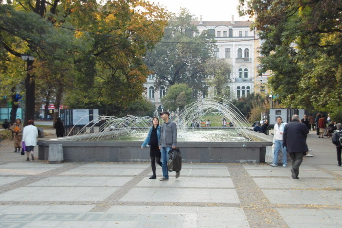 Brunnen beim Nationaltheater Sofia