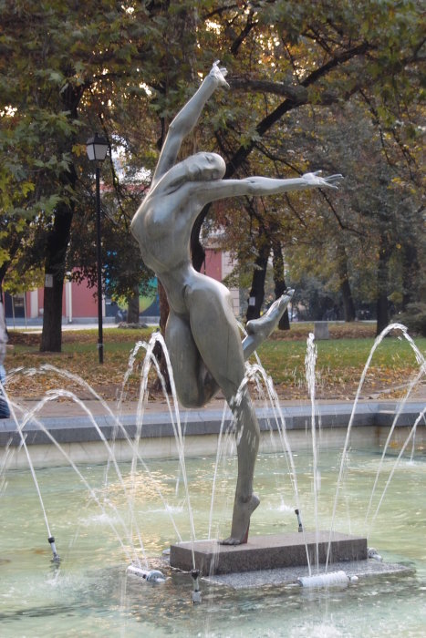 Brunnen beim Nationaltheater Sofia