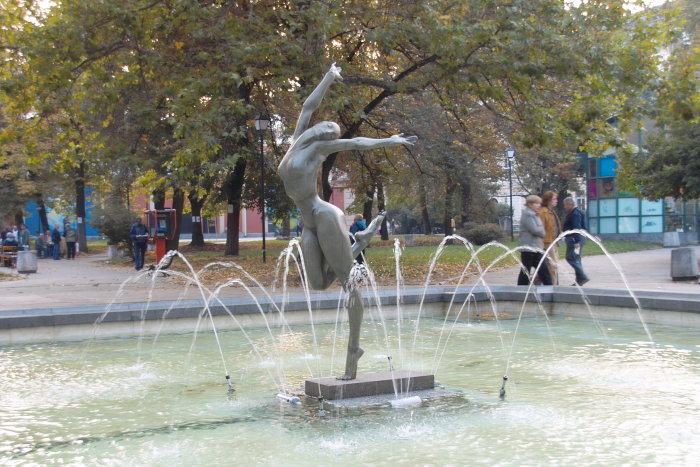 Brunnen beim Nationaltheater Sofia